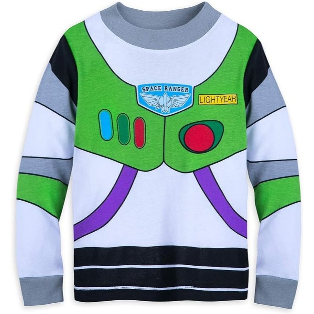 Disney Buzz Lightyear Costume PJ PALS for Boys Size 5 Multicolored New - Picture 8 of 8